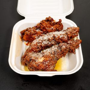 Loaded Chicken Tenders – Garlic Parm(portion size 5)